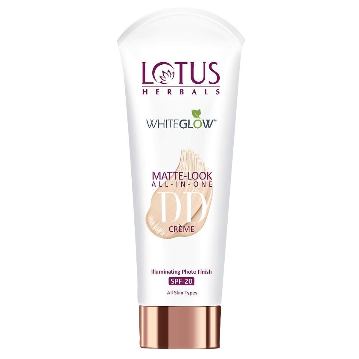 Whiteglow Matte Look All In One DD Cream - Natural Beige | SPF 20 | All Skin Types | 30g