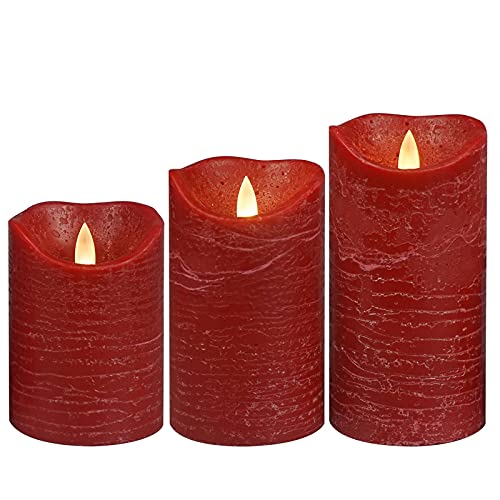 Qidol W2019R707S1F-XR Real Wax Battery Operated Flameless Pillar Candles thumb #1