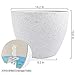 LA JOLIE MUSE Large Planter Pot Indoor Outdoor - 14.2 Inch Tree Planter Flower Pot, Planters Container with Drain Holes (Speckled White)