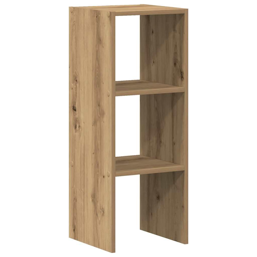 Librería Madera Compuesto Dub Artesano 30x30x80 cm, Estante apilable