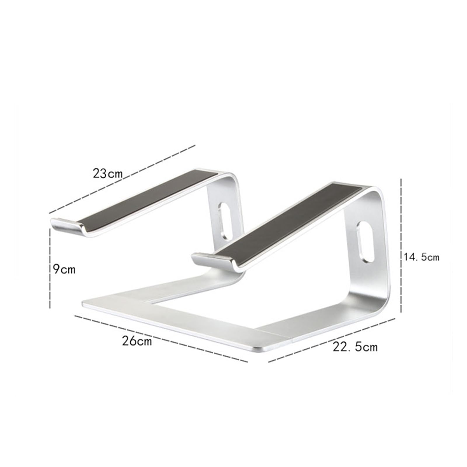 Supporto per computer Supporto for laptop da scrivania, supporto ergonomico for laptop, alluminio, raffreddamento ventilato, supporto for notebook, portatile, antigraffio, tutti i laptop 15,6 pollici