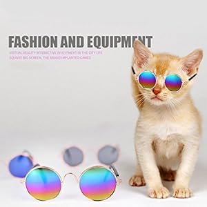   Wakeu-Classic-Retro-Circular-Metal-Sunglasses-for-Cats-or-Small-Dogs