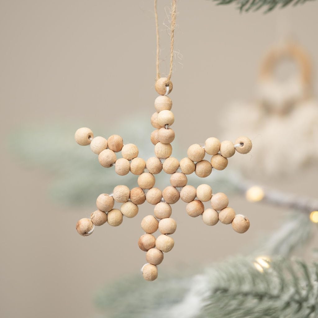 Arthur Cameron - Robles Beaded Traditional Christmas Decoration - Star for Tree & Christmas Tree Ornaments