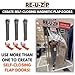 RE-U-ZIP® Self-Closing Magnetic Entry Strip | Hands-Free Dust Barrier Zipper Alternative for Plastic Sheeting | Reusable, Custom Placement & Works Under Negative Air | Starter KIT