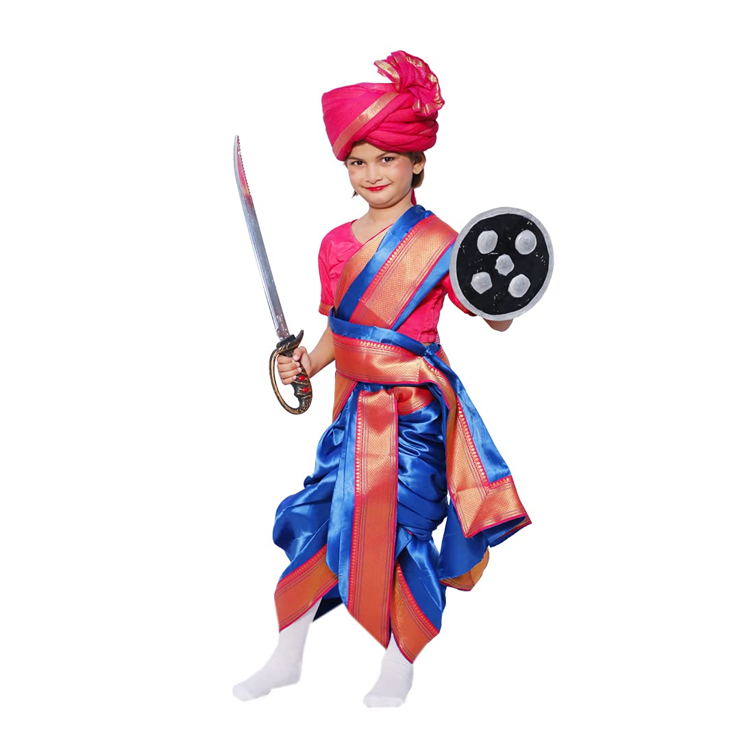 Buy ITSMYCOSTUME Rani Laksmi Bai Costume Dress for Girls Kids With
