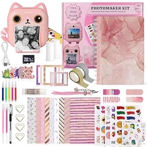 FINcredible Photomaker Kit Sofortbildkamera mit DIY-Journal