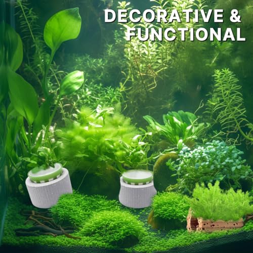 Image of 12 PCS New Upgrade Aquarium Plant Weight,Aquarium Plant Holder Aquatic Plants Ceramic Fixing Ring Anti-Floating Ceramic Aquariums Plants Ring Aquariums Landscape Decorative Accessories