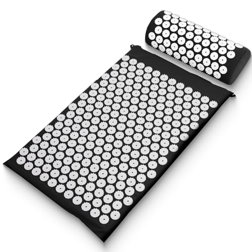 Sharper Image Ensemble de tapis et oreiller d'acupression - Tapis pour...