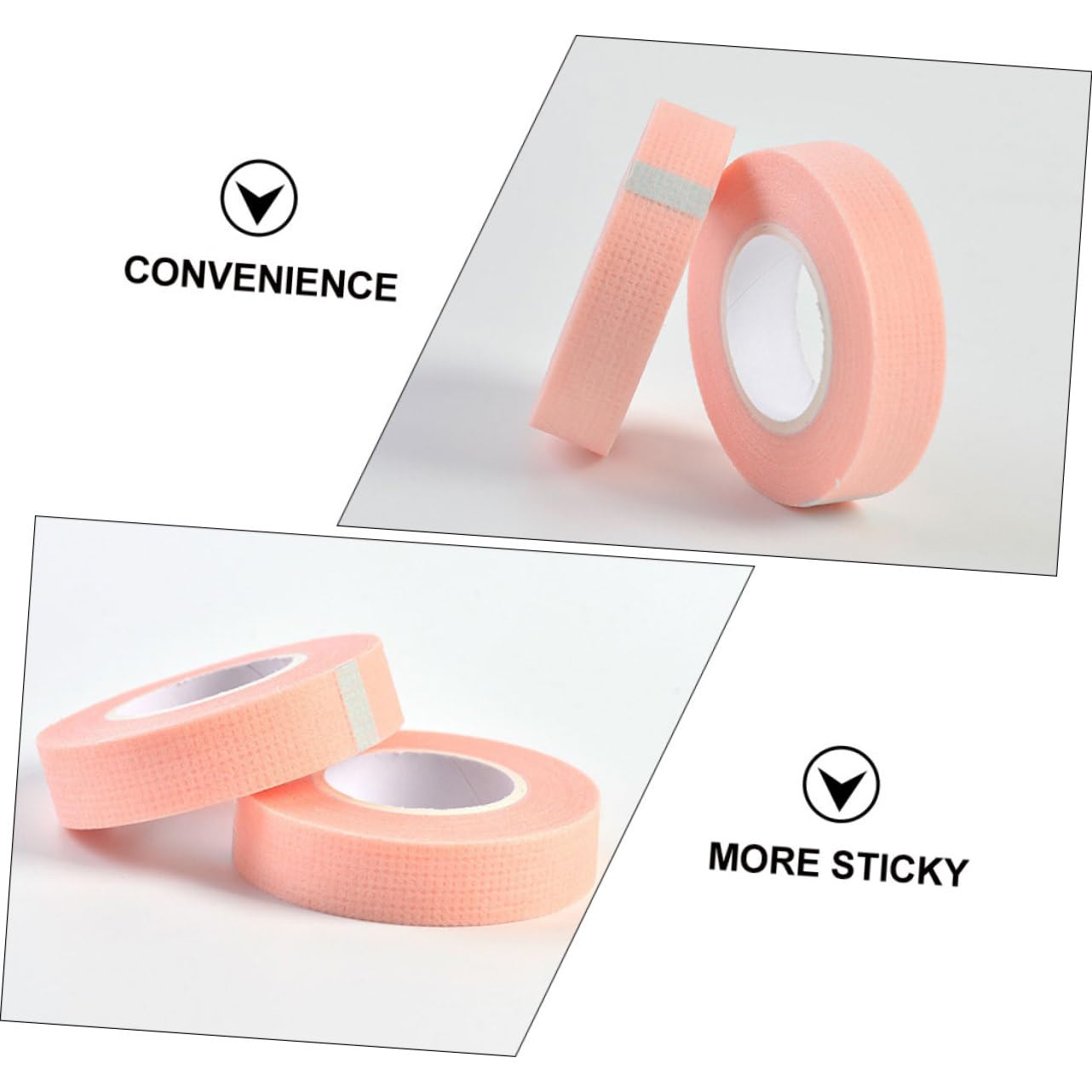 Baluue 3sets Moderate Viscosity Adhesive Tape Pain-Free Eyelash Extension Application Tool 6rolls*3