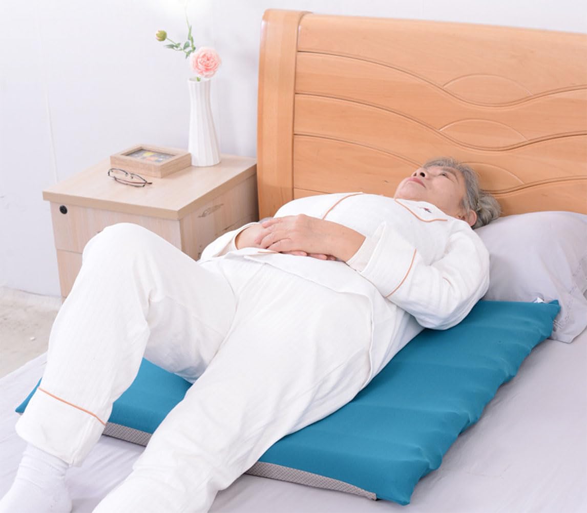 Colchón de presión alterna, colchón antiescaras, Almohadilla de Aire de Medio Cuerpo para llagas, prevención de úlceras, Tratamiento postrado en Cama,Manual Air Pump