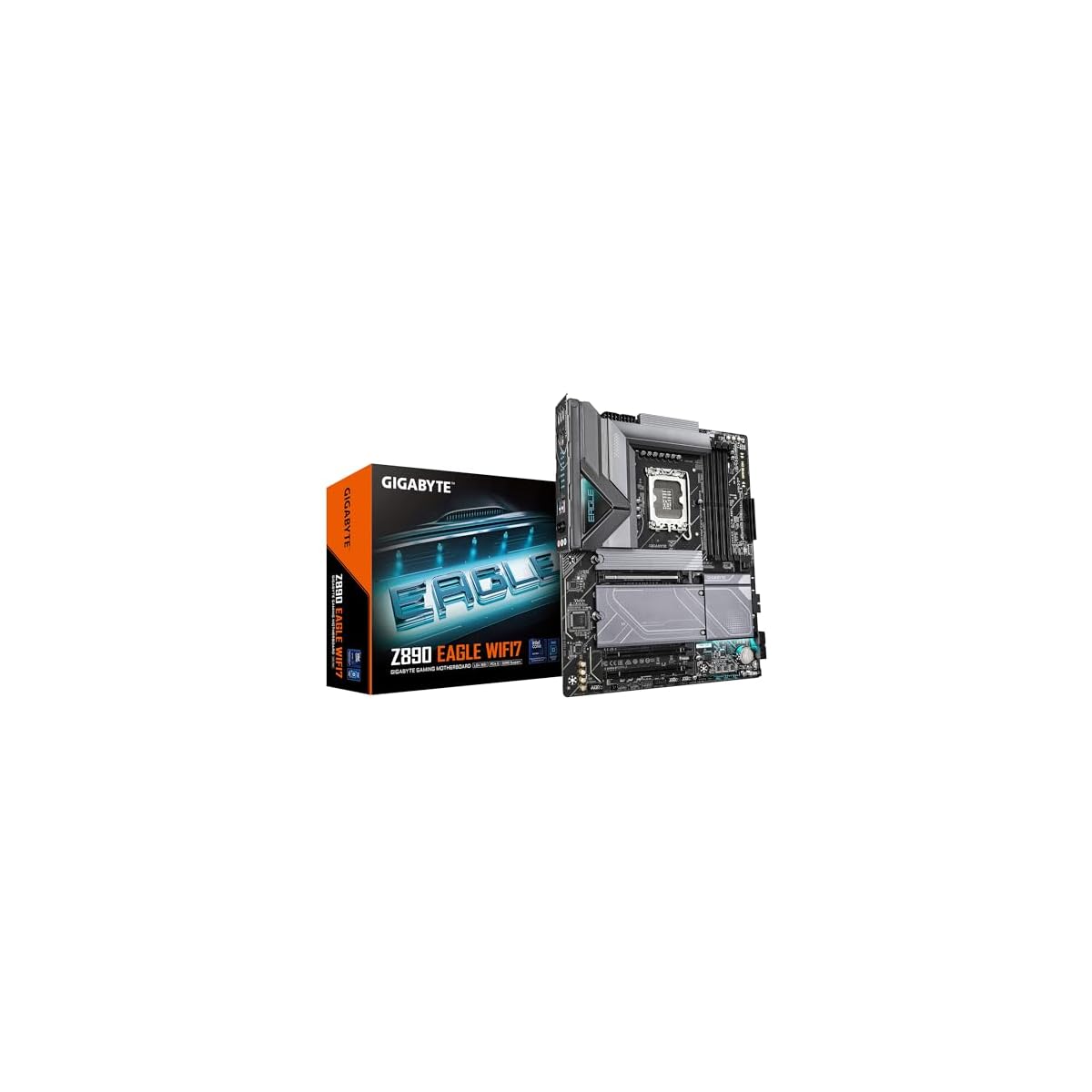 GIGABYTE-Scheda-madre-Z890-EAGLE-WIFI7-Supporta-CPU-Intel-Core-Ultra-Serie-2-1412-fasi-VRM-fino-a-8800MHz-DDR5-OC-1xPCIe-50-3xPCIe-40-Wi-Fi-7-LAN-25GbE-Thunderbolt-4