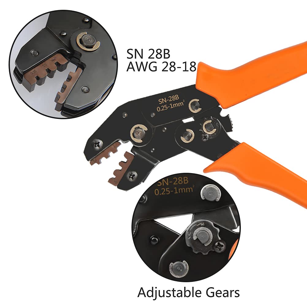 620Pcs Dupont Connector Kit, 2.54mm Pitch JST SM Pins & SN28B Crimping