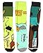 Bioworld Scooby-Doo! Socks Adult Mystery Machine Scooby Shaggy Character 3 Pack Mid-Calf Crew Socks