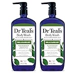 Dr Teal’s Body Wash with Pure Epsom Salt, Relax & Relief with Eucalyptus & Spearmint, 24 fl oz (Pack of 2)