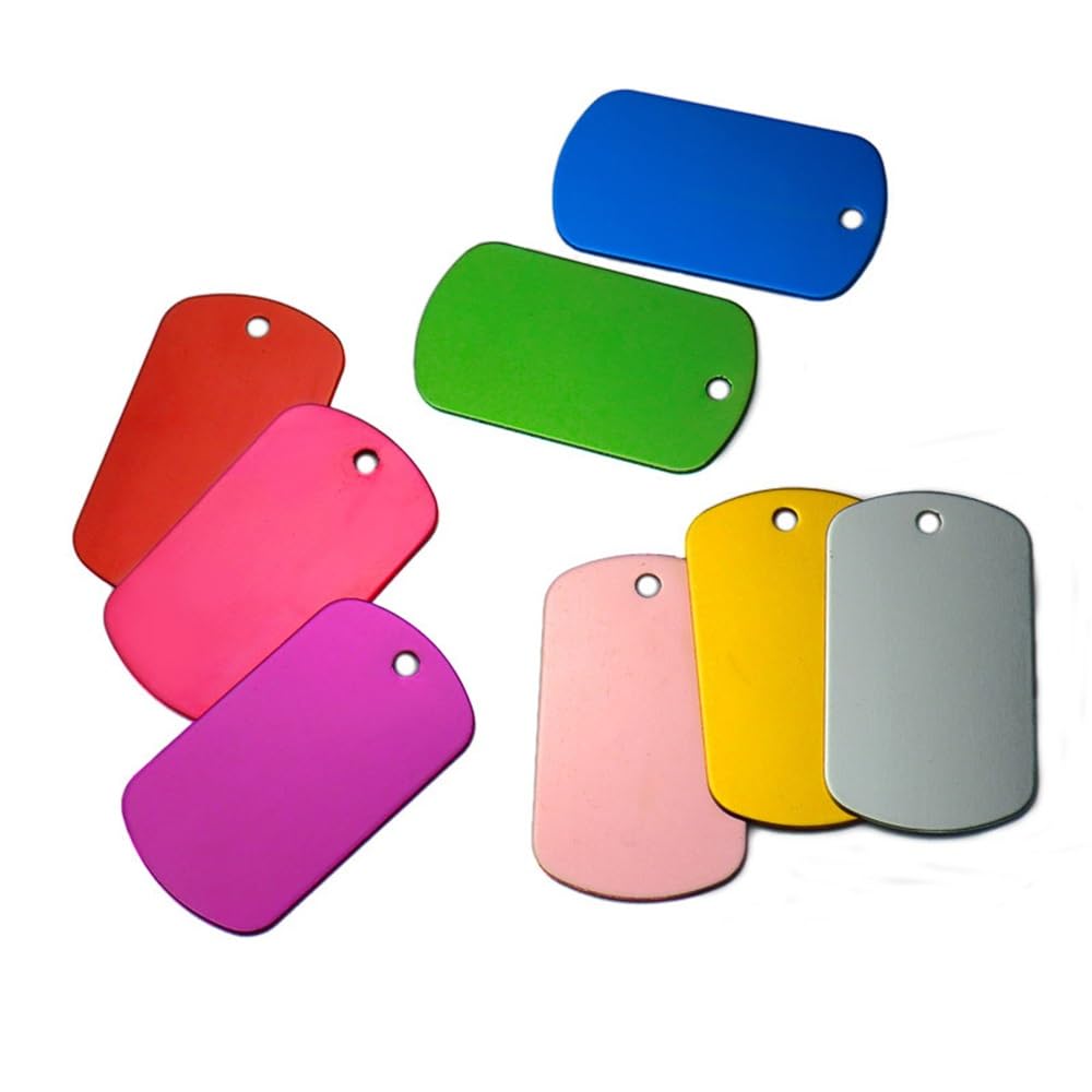 Targhette Identificative Per Cani A Forma Di Stella – Alluminio, 8 Colori – Personalizzabili
