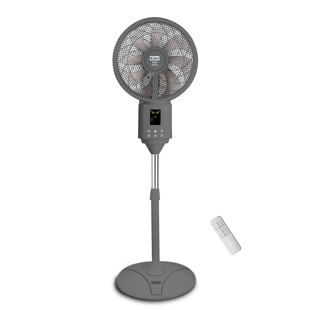 KUHL Exzel H1 BLDC Desert Cooler with Mist Humidifier| 60W |Remote|Digital Display of Speed & Humidity |No Water Droplets| 8Hr Water Tank Capacity |High Air Flow & Low Noise Function| Silver-image-25