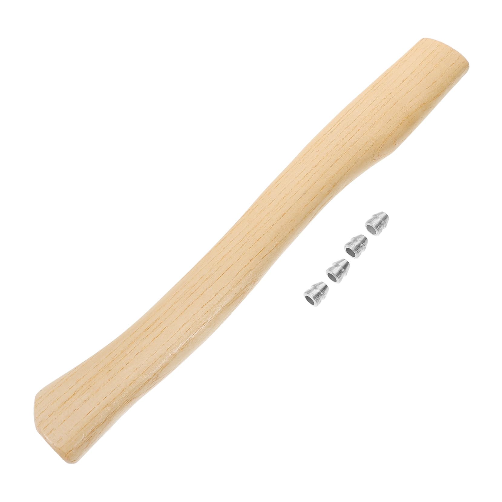 WEKADRIN 1set Wooden Axe Handle Replacement Ergonomic for Campfire Firewood Chopping Wood Material Easy Maintenance Fits Standard Hatchets Garden Tools