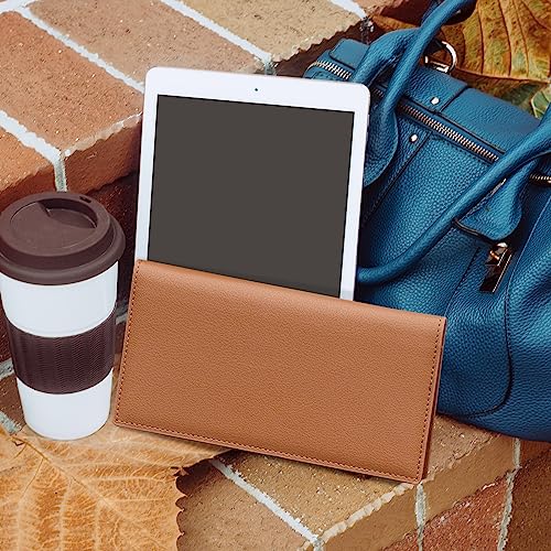 Image of CoBak Checkbook Cover for Women & Men - PU Leather Case with RFID Blocking | Classic Design Check Book Holder for Personal and Business