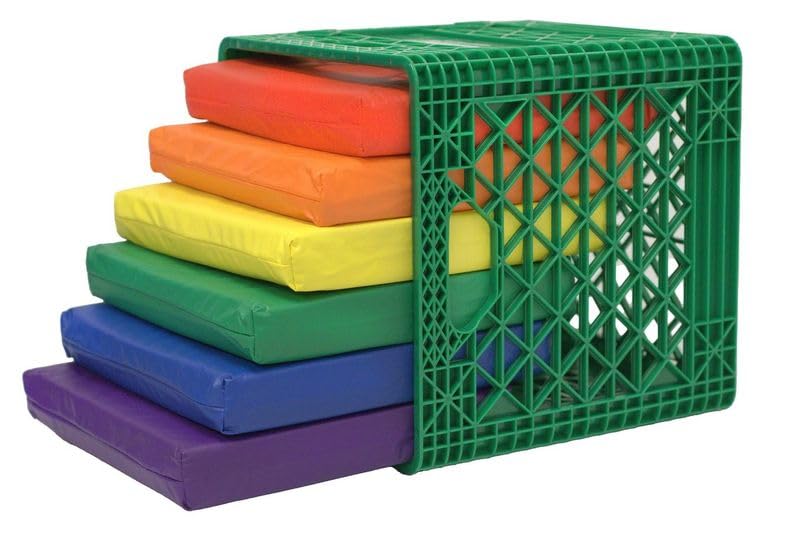 KinderMat, Kindercrate, Green, 6 Pack of 13.5
