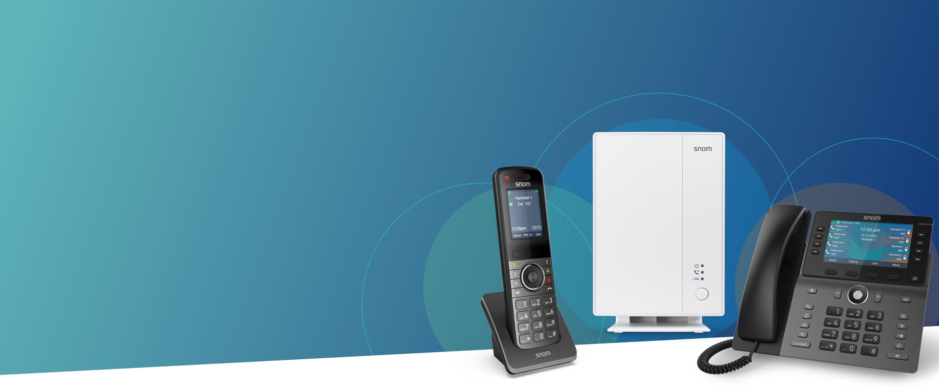 Snom M500 DECT Base Station - Cellule Double Évolutive Jusqu'à 8 Appels Simultanés, Mises À Jour sans Fil, Prend en Charge Les TéLéPhones Fixes sans Fil M55 Et M58