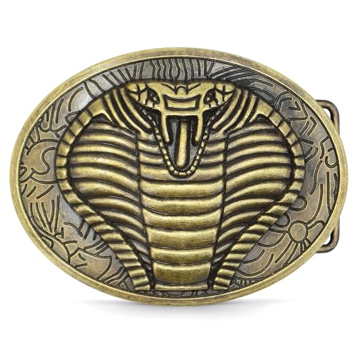 Superkred BELT BUCKLE S Men Western Cowboy - Don'T Treat On Me Belt Buckle Western Belt Buckles For Men Snake Belt Buckle Women Mens Belt Buckle Hebillas Vaqueras Para Hombre, Cowboy Belt Buckles For Men Gold cover
