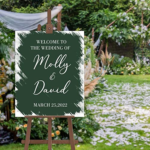 Panneau calligraphie moderne Welcome haut de gamme pour mariage - 2