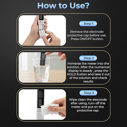Image of Digital TDS Meter for Water Testing | Accurate TDS, EC & Temperature Tester | Water Quality Tester for RO Water Purifier, Drinking Water, Aquarium & Hydroponics | Extra Battery Included