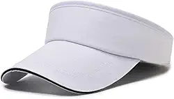 Boné esportivo ajustável de golfe e tênis respirável boné unissex para atletismo ao ar livre (branco)