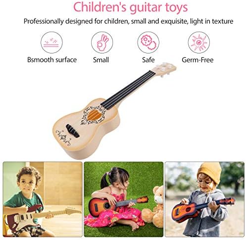 STOBOK Developmental Toys Kids Ukulele Toys 17. 7 inch Guitar Toy Children Musical Instruments Educational Learning Toys Gift for Beginners Toddlers Boys Girls (White) Kids Playsets 7 518jvbkmRRL. AC