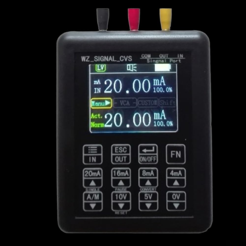Generatore di segnale 4-20mA, tensione 0-10V e trasmettitore di corrente 24V, strumento di calibrazione per test industriali