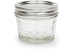 4 Oz Glass Ball Jars With Leak-Proof Lids And Bands