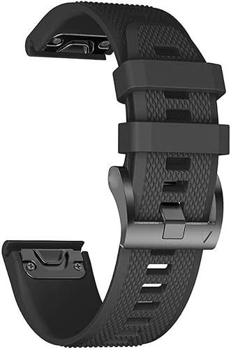 Correa de repuesto de silicona para reloj inteligente Garmin Fenix 6 6S 6X Pro 5 5X Plus 3 3 HR Forerunner 935 (color  naranja, tamaño Forerunner