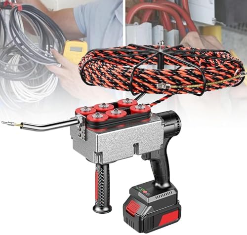 Cordless Electric Wire Puller with Automatic Threading, 40m/Min Speed, 25000mAh Battery for Electrical Installation and Cable Management