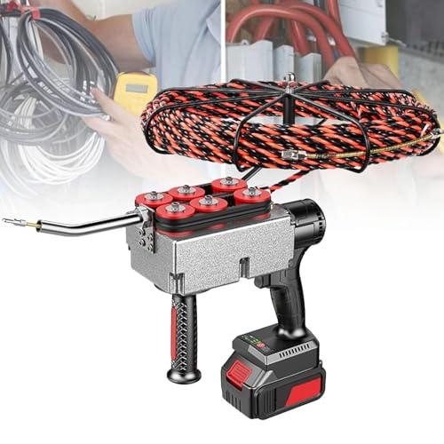 Cordless Electric Wire Puller with Automatic Threading, 40m/Min Speed, 25000mAh Battery for Electrical Installation and Cable Management