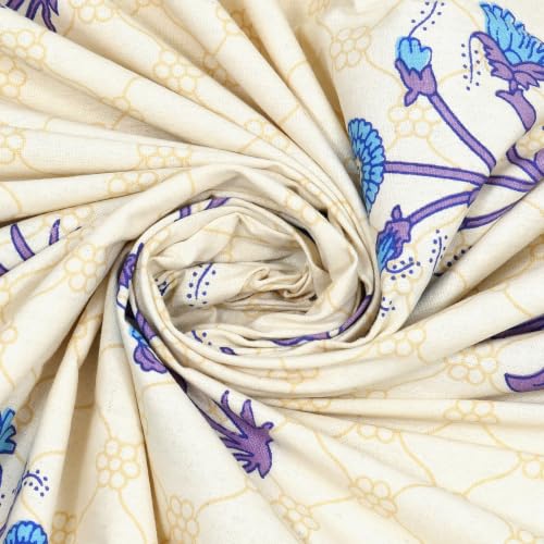 Image of 300 TC 100% Pure Cotton Bedsheet for Double Bed King Size (90x108) inch, Jaipuri Print Double Bedsheet with 2 Pillow Covers, Premium Printed Flat Bed Sheet