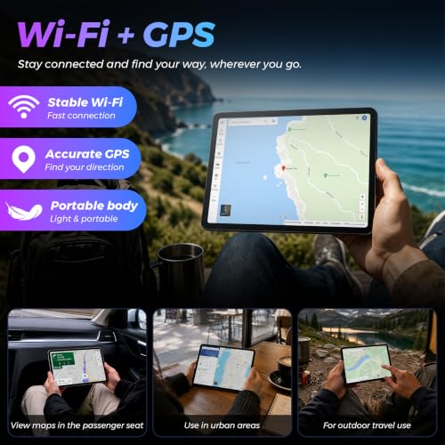 Image of Android 16 Tablet, 10.1-inch Electronics Tablets, 32GB RAM + 512GB ROM + 2TB Expandable Storage, Octa-Core Gaming Tablet with Wi-Fi & GPS, Computer Tablet with Keyboard Case, Mouse, and Stylus