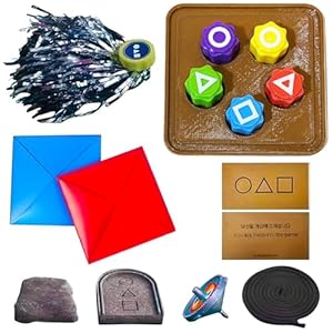 Kouipoie Gonggi Juego de Juego Coreano, Divertidos Juegos Tradicionales Coreanos Como Jebi Chagi, Gong-gi Y DDAKJI, Perfecto Para Viajes Familiares, Desarrollo De Habilidad Y Regalos De San Valentín