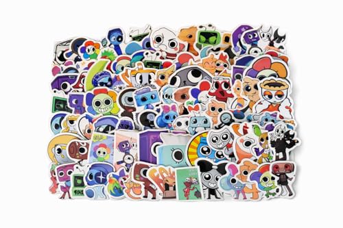 Dandys Cartoon Sticker World - Waterproof Vinyl Decals 100-Piece