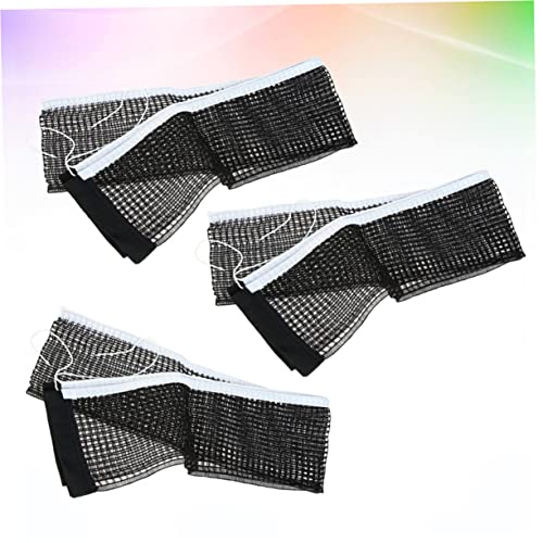 Totority Nylon Regulation Table Tennis Net 3 Pack Pong Net for Professional Play No Posts Suitable for Office Home School