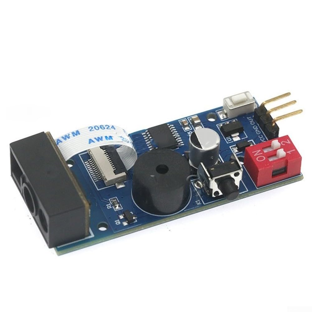 QR Code Scanner Module, 5V 1D/2D Barcode Reader with Relay & UART Output for Arduino, Access Control and Embedded Systems