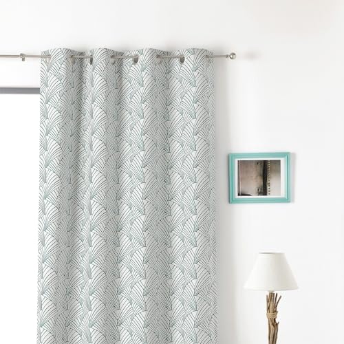 Linder Rideau Art Deco Vert - 135x250cm - Vert