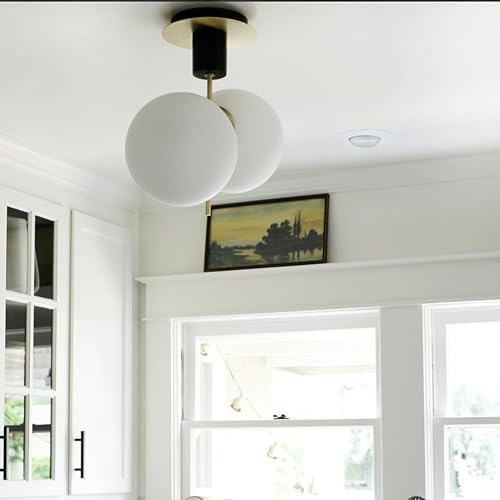 Miniatura 5 de Maxim 26030SWSBRBK Vesper - Aplique de pared de cristal blanco satinado moderno y escandinavo de mediados de siglo, 1 luz de 60 vatios, 12 pulgadas