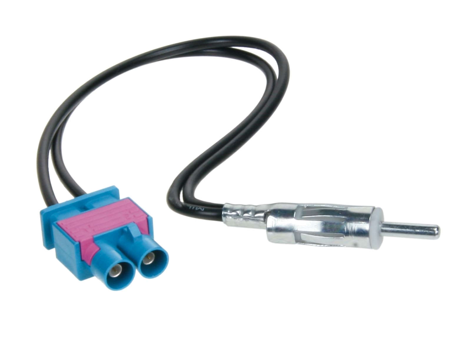 ACV 1524-09 DIN Doppel-Fakra Antennenadapter für Audi/Seat/Skoda/VW – Doppel-Fakra (m) auf DIN-Stecker (m)