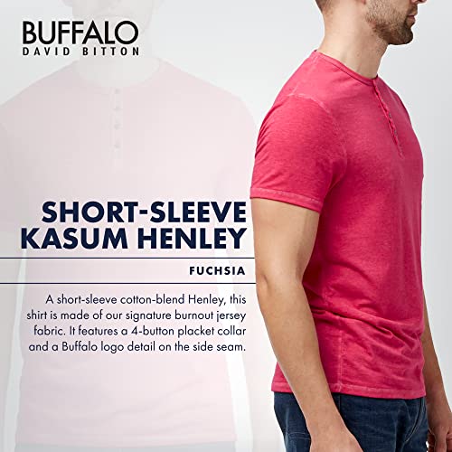 Buffalo David Bitton Men's Short Sleeve Kasum Henley3