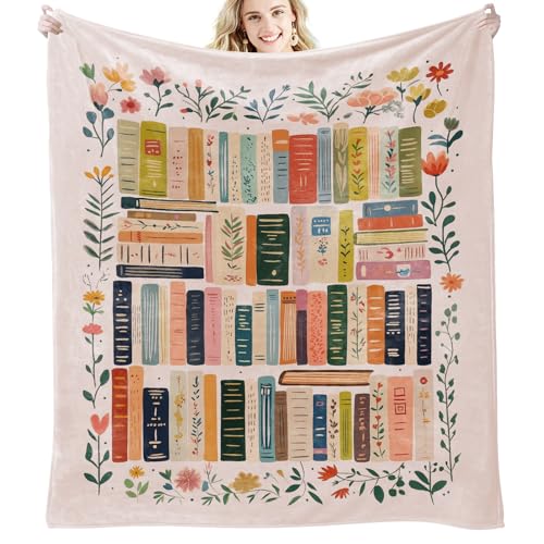 Mahrokh Book Lovers Gifts, Reading Blanket for...