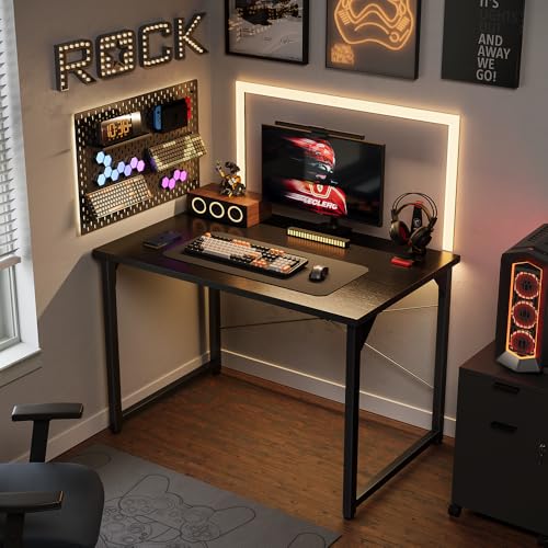 Image of Cubiker Computer Desk, 32 inch Small Home Office Desk for Small Spaces, Modern Simple Style for Home, Office, Classic Black