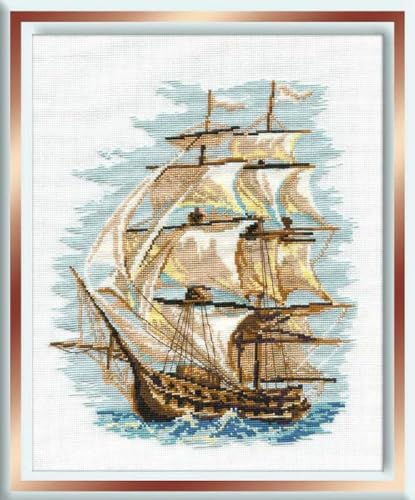 - Kit per Ricamo a Punto Croce Motivo: Veliero