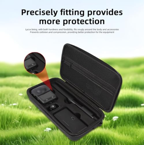 Image of M.G.R.J Portable Travel Carrying Waterproof Storage Bag for DJI Osmo 360 Action Camera (Hard|EVA|Black)