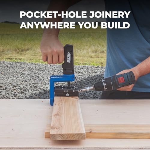 Image of Kreg Pocket-Hole Jig 520PRO - Easy Clamping & Adjusting - 360 Rotating Handle - 260 Screws - For Materials 1 /2 inch to 1 1 /2 inch Thick