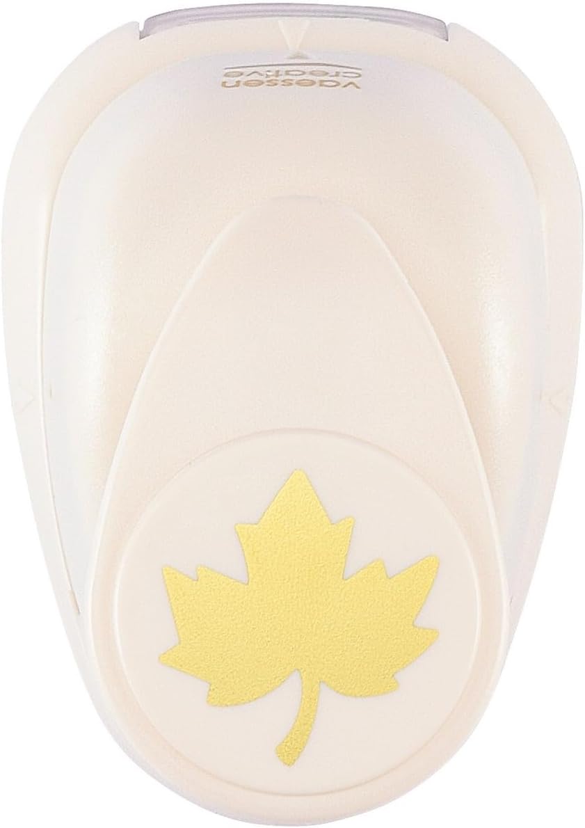 Vaessen Creative Craft Paper Punch - Maple Leaf - 2,6 x 2,4 cm - Circle Cutter for Crafting and Card Making